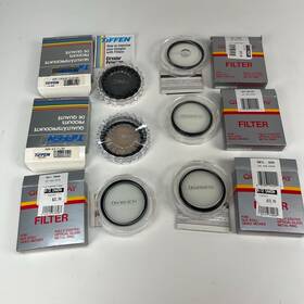 24-166-7658 Tiffen 6 Assorted 58mm Lens Filters And Quantaray Cp 81b Cs Diff Fogg Spot