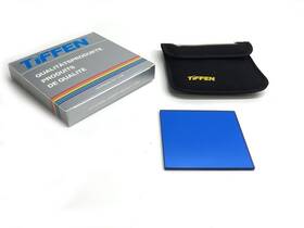 4480b Tiffen 4x4 Inch 80b Color Conversion Lens Filter 3400k To 5500k Blue