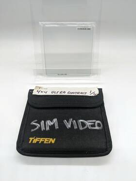 44uc14 Tiffen 4x4 Inch Ultra Contrast Filter Density/grade 1/4 Generates No Flare/halation