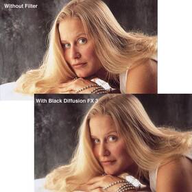 4565bdfx3 Tiffen New 4x5.65 Inch Black Diffusion Filter Creates Glow Effect Density 3