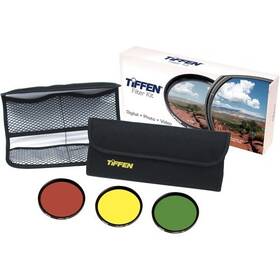 49bwfk Tiffen New 49mm Black And White Three Filter Kit Yellow #6 Green #13 Red #25