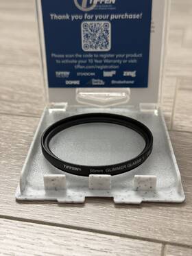 55blkgg1 Tiffen Black Glimmerglass Camera Filter 55mm Grade 1 - Used 55blkgg1 Tiffen Black Glimmerglass Camera Filter 55mm Grade 1 - Used