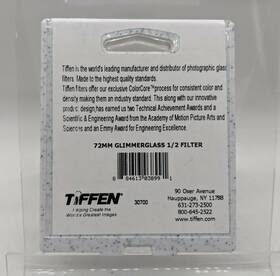 72gg12 Tiffen Glimmerglass Filter 72mm Grade 1/2 - Creates Glowing Highlights