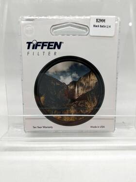 Tiffen 884613030230 82mm Black Satin 1/4 Filter 82blacksatin14 Reduces Highlights Lowers Cont
