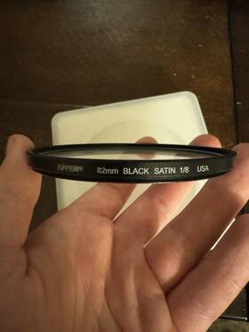 Tiffen 884613030902 New 82mm Black Satin 1/8 Filter - Reduces Highlights And Lowers Contrast