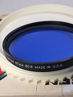 T-6780b Tiffen 67mm 80b Blue Glass Lens Color Conversion Filter 67 Mm Usa 80-b E67 E-67