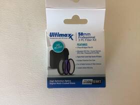 Um-fk77 Ultimax 738676504613 Professional 3pc Multi-coated Filter Set With Case New