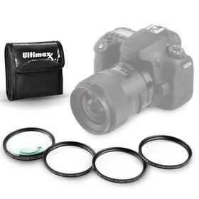 Ultimaxx 664697864729 40.5mm Professional Four Piece Hd Macro Close-up Filter Kit 1 2 4 10 Diopter