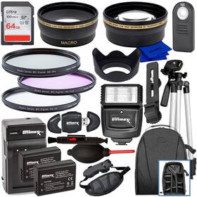 3000d Ultimaxx 664697903046 58mm Accessory Kit For Canon Eos Rebel T7 T6 T5 T3 T100 4000d 20