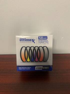 Ultimaxx 738676504774 58mm 6 Piece Professional Gradual Color Filter Kit By