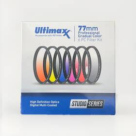 Um-fk6gc77 Ultimaxx 77mm Gradual Color 6 Piece Lens Filter Kit Studio Series Nob