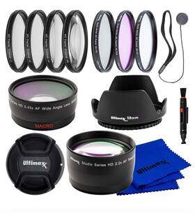 Um-wa4358 Ultimaxx 58mm Complete Lens Filter Accessory Kit With 2.2x Telephoto And