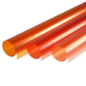 Uxcell 747709976976 Gel Color Filter Paper Polyester Film 40x50cm Orange For Photo Studio 3pcs