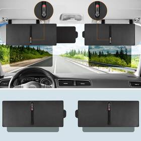 Vh-sv24 Veharvim 2 Pack Polarized Sun Visor Extender/ Extension With Pc Lens And Side Vh-sv24 Veharvim 2 Pack Polarized Sun Visor Extender/ Extension With Pc Lens And Side