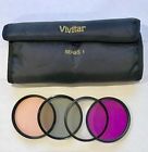 Viv-fknd-62 Vivitar Mm Lens Filter Set With Pouch Uv Cpl Warming Viv-fknd-62 Vivitar Mm Lens Filter Set With Pouch Uv Cpl Warming