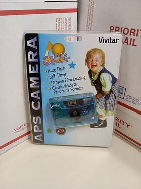 Cv24 Vivitar 019643597860 Clear Blue Camera Ice Film Vintage 2000