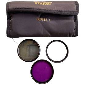0720812 Vivitar Series 1 Let Filter Lot Cpl Uv Fld 52mm Circular Polarizer Florescent Ca