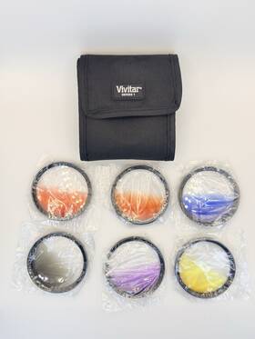 Viv-fkgr6-55-us Vivitar 6-piece 58mm Multi-coated Rotating Graduated Color Filters Set Series 1