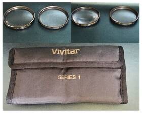Viv-uv-77 Vivitar Series 1 Multicoat Glass Filter Kit-lens 1/2/4 10x Macro-4 Lenses F918