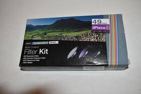 Vivfk349-noc Vivitar 49mm 3 Piece Uv Cpl Fld Filter Kit With Wallet - New In Box Zbz39