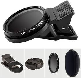 Pcpl-001 Vluoo 37mm Cpl Phone Camera Lens Universal Polarizer Filter Clip-on Mobi