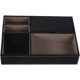 10.23x7.20x2.04in Wofashpuret Skgky0f4426141y5 Faux Leather Nightstand Jewelry Box Multi-compartment Stora