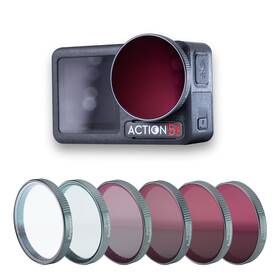 5-us-6-1 Zeyuantong Nd Filter Kit Compatible With Osmo Action 5 6 Pack Uv Cpl Nd8 Nd16 Nd32 Nd64