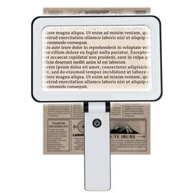 Zhsx 768365900945 5x Magnifying Glass With Light Foldable Acrylic Lenses Handheld Gl
