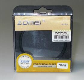 Star-4 Zomei 924073330076 Pro Optical Filter 77mm Black Almite Frame Nib