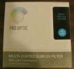 New Prooptic 46MM Multi Coated Ultra Violet Filter #PRO-FL-46-UV. Fixed Price $8.99.