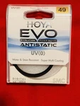 Hoya 49MM Evo Antistatic UV(0) Filter XEVA-49UV Mint Condition). Fixed Price $27.00.