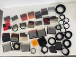 Assortment Of Ambico And Cokin Filters/diffusers Adapter Rings/filter Holders. Fixed Price $125.99.