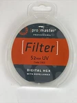 Promaster #2363 Professional Digital Hgx 52MM Uv Filter W/repellamax New In Case. Fixed Price $8.00.