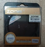 *open Box* Zomei STAR-8 Pro Optical Filter 77MM Black Almite Frame (case Dmg). Fixed Price $17.00.