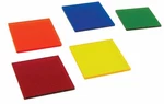 Filter Set, Acrylic, 5 Colors, 4 In. Square. Fixed Price $22.00.
