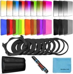 24 Pcs Square Kit Nd Filters Graduated Full Color Lens Set For .... Fixed Price $54.30.