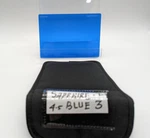 Schneider 4X5.65" Solid Color Sapphire Blue Glass Filter Mfr #68-104356. Fixed Price $300.00.