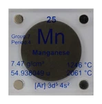 Manganese (mn) 24.26MM Metal Disc With Acrylic Case For Collection Experim.... Fixed Price $118.82.