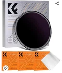 K&f Concept 49-95MM ND1000000 Ultra Dark Camera Lens Filter 20-STOPS Fixed. Fixed Price $15.00.