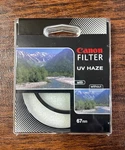 Oem Genuine Canon 67MM Uv Haze Filter New Sealed. Fixed Price $19.99.