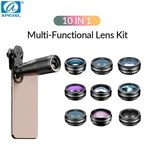 Apexel 10IN1 Phone Camera Lens Kit 22X Telephot 15X Wide Angle Filters For. Fixed Price $32.00.
