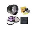 2.195X High Definition Super Telephoto Lens + 3 Piece Filter Kit Ring .... Fixed Price $168.77.