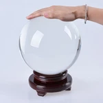 Longwin 200MM Clear Crystal Ball 7.87INCH Glass Sphere Photo Prop Free Stand. Fixed Price $104.99.