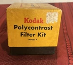 Vtg. Kodak Polycontrast Filter Kit Model For B&w Darkroom New In Box Complete. Fixed Price $14.00.