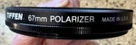 Tiffen 67MM Polarizer Camera Lens Filter Made In Usa Photography Vtg. Fixed Price $12.00.