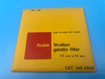Kodak Wratten Gelatin Filter No. 3X3" 75X75 Mm - Sealed Cat 149 5860. Fixed Price $75.00.