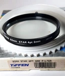 Tiffen 4PT / Grid Star Effect Authentic E62 Streaking Pattern. Fixed Price $24.99.