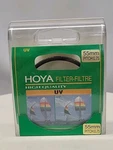 Hoya 55MM Uv Lens Filter High Quality Pitch 0.75 W/ Case. Fixed Price $9.95.
