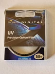 Promaster Digital Uv Precision Optical 58MM Lens Filter Made In Japan Retail $49. Fixed Price $22.40.
