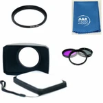 16:9 Wide Angle Lens Hood For Sony FDR-AX40 FDR-AX53 AX55 + Filter Kit Cloth. Fixed Price $48.99.